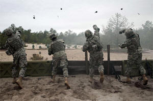 Hand grenade range.